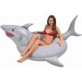 thumbnail image 1 of FZC-Great White Bite' Shark Pool Float Party Tube - Inflatable Rafts, Adults & Kids, 1 of 4