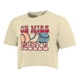 thumbnail image 2 of Women's Natural Ole Miss Rebels Comfort Colors Baseball Cropped T-Shirt, 2 of 3