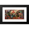 thumbnail image 2 of Stanisław Ignacy Witkiewicz 14x9 Black Modern Framed Museum Art Print Titled - Self-Portrait with a Pipe (1922), 2 of 5