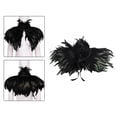 thumbnail image 2 of Chal de plumas para encogimiento de hombros, capa elegante, chal de plumas, chal de plumas para accesorios de disfraz, puesta, 2 of 9