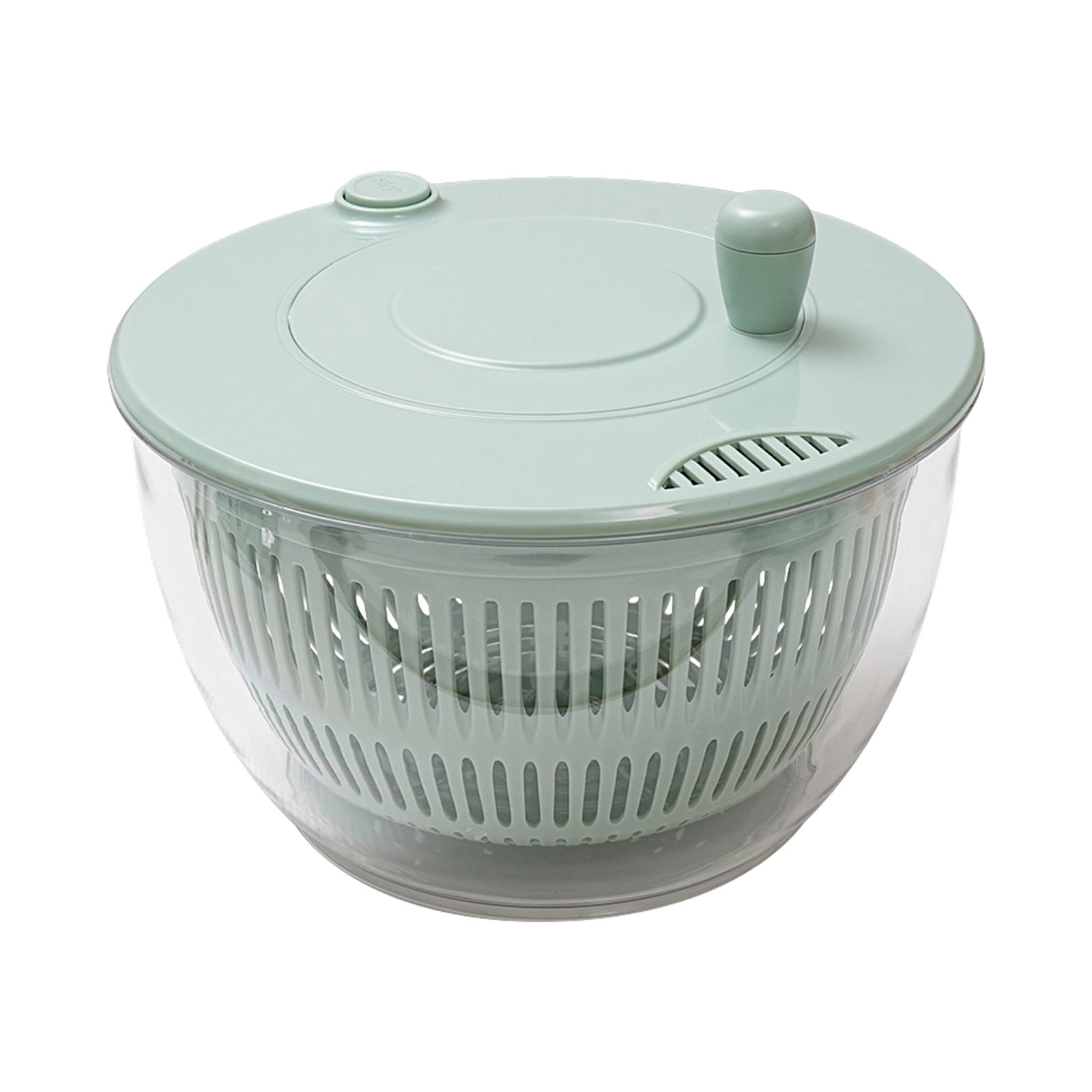 Vegetable Chopper Multifunctional Kitchen Slicer Manual Spinner Salad Shredder Food Processor Strainer Bowl with Multiple Blades Safety Guard Efficient Meal Prep Tool for Fruits Vegetables