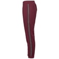 thumbnail image 4 of FashionOutfit Women's Solid with Striped Elastic Trim Side Detail High Waist Pant, 4 of 4