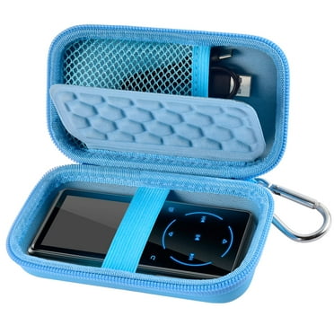 MP3 MP4 Player Case - Protection, Shockproof, and Accessory Organizer Pouch - Blue