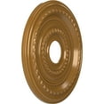 thumbnail image 2 of Ekena Millwork 16"OD x 3 1/2"ID x 1"P Cole Thermoformed PVC Ceiling Medallion (Fits Canopies up to 4 1/2"), Universal Aged Metallic Vintage Gold, 2 of 10