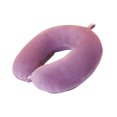 thumbnail image 1 of Primer juego de almohada para el cuello de espuma viscoelástica de color morado, almohada en forma de U para el automóvil, 1 of 3