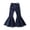 Blue, variant on Daznico Toddler Denim Bell Bottom Pants Baby Girls Trousers Ruffle Flare Jeans for Kids,3-4 Years