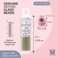 thumbnail image 3 of Miyuki Delica Seed Beads – Size 11/0 (1.6 mm), DB2124, Duracoat Opaque Cactus, 7.2 g, Approx. 1440 Beads, 3 of 7