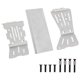 thumbnail image 2 of Kit de 3 placas inferiores de repuesto de acero inoxidable para atornillar debajo de carrocería, para coche RC 1/10, piezas de repuesto, 2 of 9
