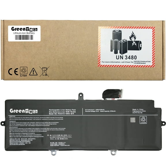 GREENTECH PA5331U-1BRS BATTERY FOR TOSHIBA DYNABOOK PORTEGE A30-E R30-A X30L-G TECRA A30-G A40-E 15.4V 42WHR