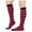 Hot Pink, variant on Arlun 1 Pair 2025 Fashion Womens Striped Thigh High Socks Soft Comfy Stretch Knee-High Stockings Christmas Holiday Winter Indoor Outdoor Leg Warmers Yellow One Size