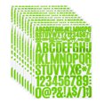 thumbnail image 1 of 810 Pieces Vinyl Letter Stickers, 10 Sheets 1.5 Inch Green Self-Adhesive Cute Alphabet Number Stickers for DIY Craft, 1 of 5