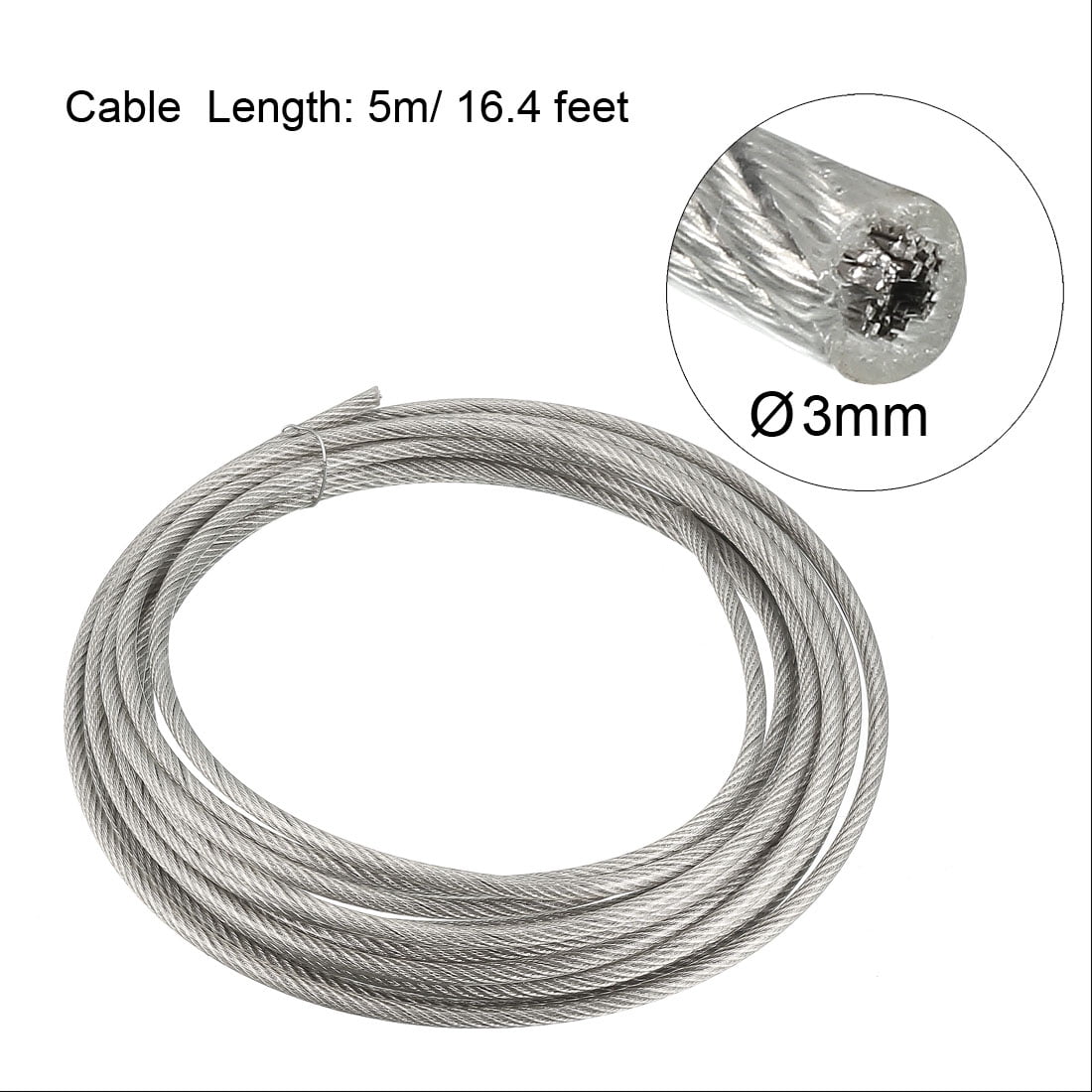Câble souple 1x19 4mm inox A4