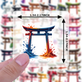 thumbnail image 6 of cartoon Torii Gate Stickers, Waterproof Torii Gate Sticker for Water Bottle Laptop Phone Cases Planner Skateboard Luggage Helmet Party Favor Decor, Ideal for Adults Teens Teacher Rewards, 6 of 9