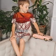 thumbnail image 4 of Easygdp Basketball Shot for Short-Sleeve Tee and Sleep Short Pajama Set for Kids, 2-piece-XX-Large, 4 of 6