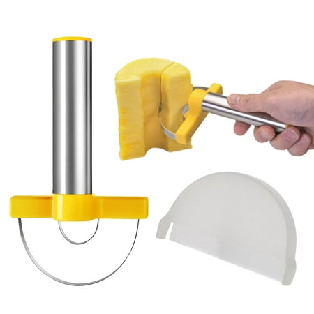 

Pineapple Corer and Slicer Tool Stainless Steel Pineapple Cutter with Sharp Blade Pineapple Cutter Keep More Pulp and Juice Easy to Use and Clean for Home & Kitchen