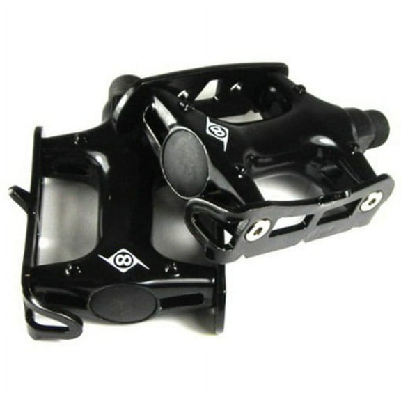 Origin8 Pro Lite Track Platform Pedals 9/16" Chromoly Axle Alloy Body PC-Black