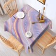 thumbnail image 6 of 52x52in(132x132cm) Square Tablecloth, Waterproof Polyester Table Cover, Wrinkle Resistant & Washable Fabric for Dining, Kitchen, Picnic, World Map Print, 6 of 6