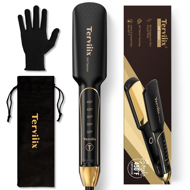 Plancha alisadora de pelo Terviiix Titanium ARC de 1.75 pulgadas