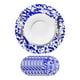 thumbnail image 1 of 8Pcs Manteles Redondos Desechables Azules, 13" Decoraciones de Lentejuelas Metálicas de Malla Prensada, 1 of 6