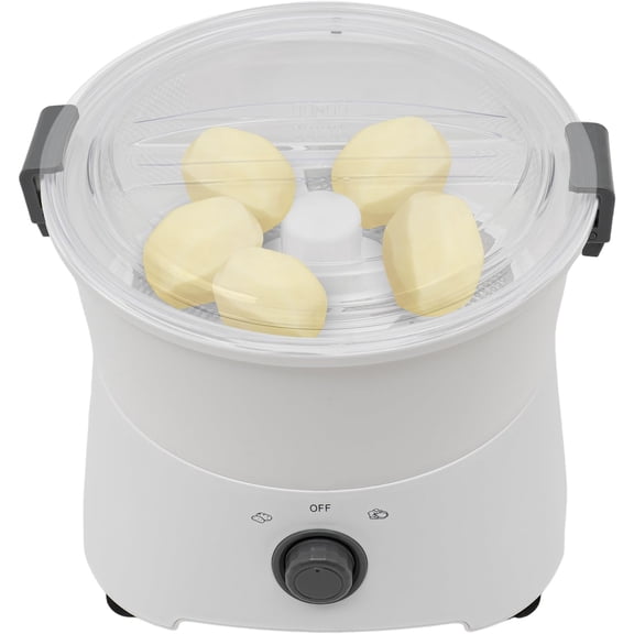 Miumaeov Fast Peeling Commercial Potato Peeler Machine One-touch Drive Automatic 85W Electric Potato Peeling Spinner for 1.76 lbs Potatoes