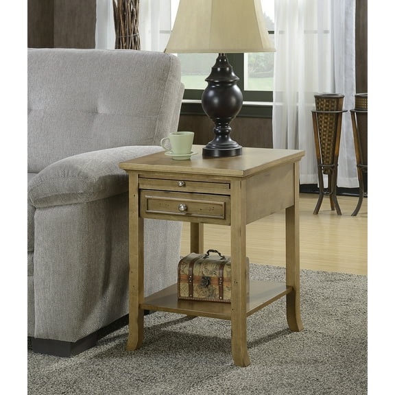 Convenience Concepts American Heritage Logan End Table with Drawer and Slide, Multiple Colors