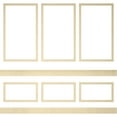 thumbnail image 6 of Ekena millwork 94 1/2"L (Adjustable 94 1/2"H to 120"H) Ashford Square Panel Stacked Wall Wainscot Paneling Kit, 6 of 10
