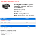 thumbnail image 2 of Rear Right Rearward Wheel Cylinder - Compatible with 2003 - 2009, 2011 Isuzu NPR Diesel - Dynamic Friction, 2 of 2
