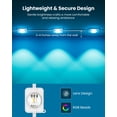 thumbnail image 3 of DAYBETTER 100ft Permanent Outdoor Lights, RGB Eaves String Lights with 50LED, Remote/APP Control, IP65 Waterproof, for Garden Halloween Christmas Party Decorations, 3 of 7