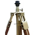 thumbnail image 3 of Nautical Antique Brass Floor Lamp Brown Tripod Stand Shade Lamp Home Decor, 3 of 3