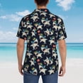 thumbnail image 5 of Haiem Cartoon Sharks Printed Hawaiian Shirt for Men - Men’s Casual Beach Summer Shirts - Stretch Fabric with Modern Fit-XX-Large, 5 of 7