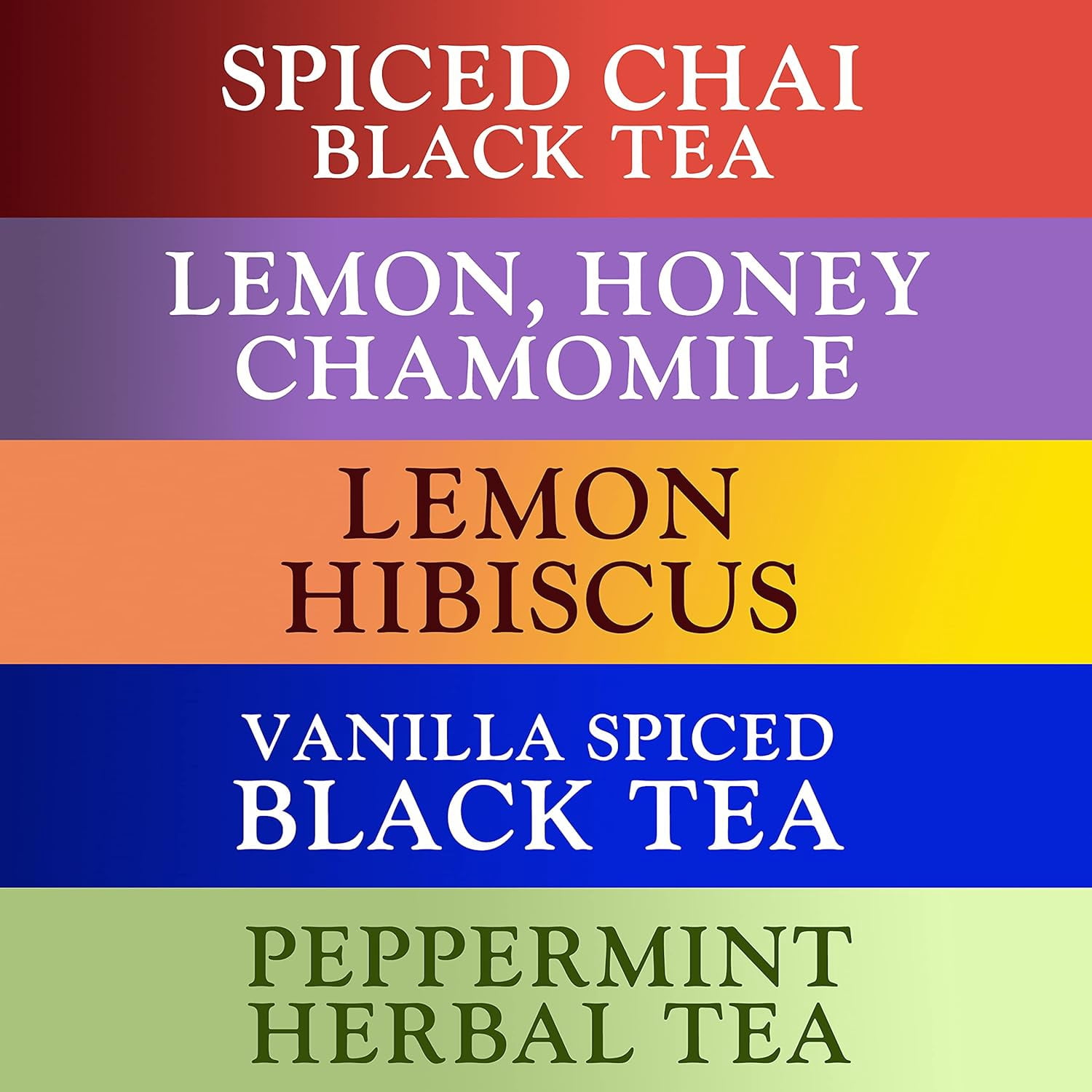 Constellation Tea Assorted Tea Variety Pack Chai, Chamomile, Peppermint, & Hibiscus Tea Pods, 40 Pc