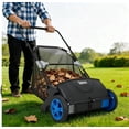 thumbnail image 4 of 21-In Push Lawn Sweeper with 3.5 Cu. Ft. Hopper Bag, 2 Spinning Brushes and Durable Steel Frame, 4 of 7