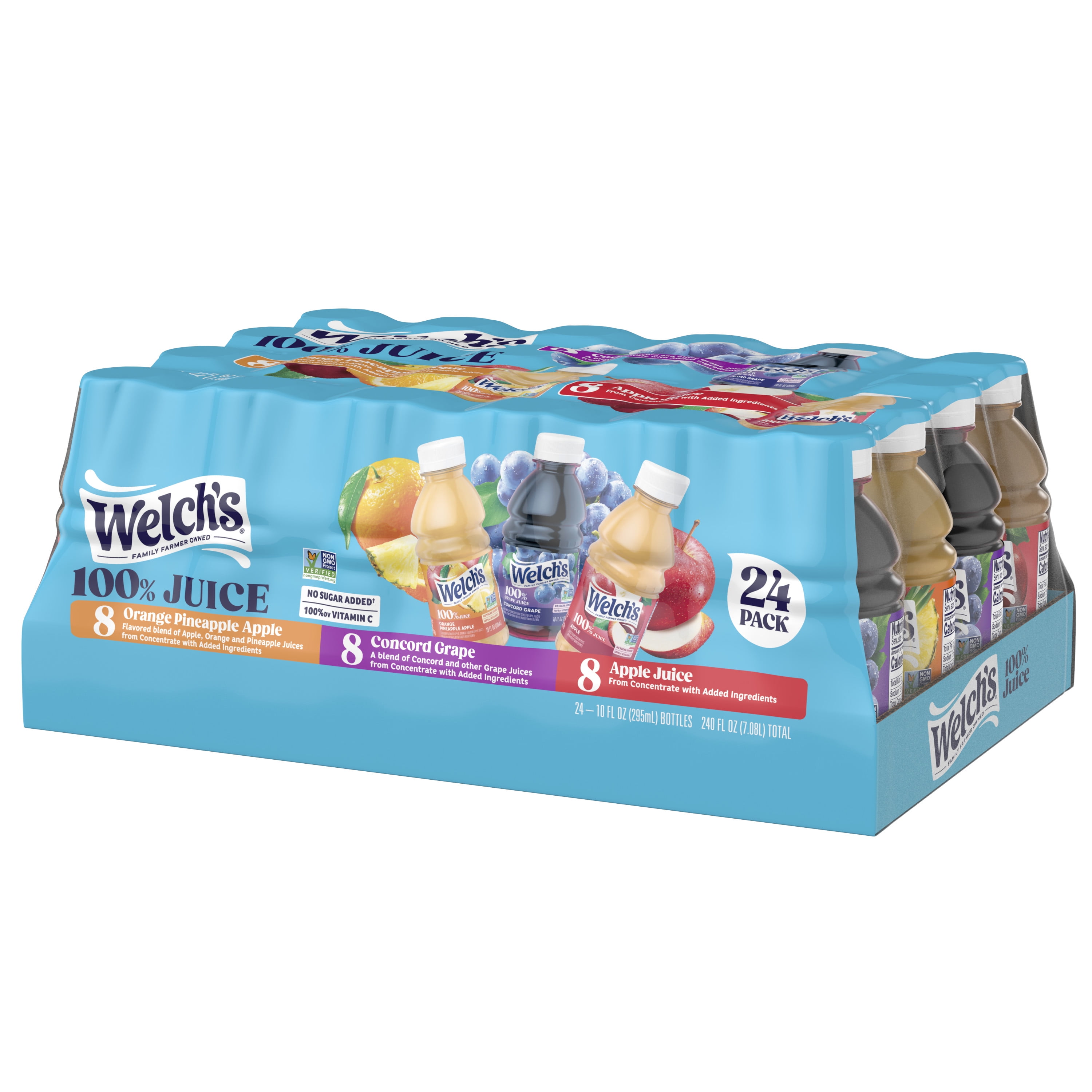 Welch's 100% Juice, Variety Pack, 10 fl oz, 24 Count