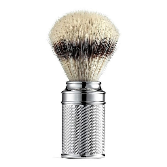 Brocha De Afeitar The Shaving Co. De Metal Cromado Vintage amarillo 1