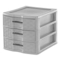 thumbnail image 2 of Sterilite Medium Weave 3 Drawer Storage Unit Versatile Organizer, 8-Pack, 2 of 11