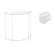 thumbnail image 1 of Mesita de noche de acrílico,Mesa auxiliar de acrílico transparente Mesa auxiliar transparente en capas,estuche de pañuelos,Caja de almacenamiento de papel higiénico de pared,Toallero de, 1 of 8