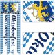 thumbnail image 2 of 4 Pieces Oktoberfest Wall Banner Bavarian German Beer Festival Banners Oktoberfest Wall Pennants Banners for Oktoberfest Party Dec, 2 of 4