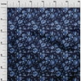 thumbnail image 3 of oneOone Cotton Silk Blue Fabric Florals Diy Clothing Quilting Fabric Print Fabric By Yard 42 Inch Wide, 3 of 5