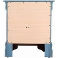 thumbnail image 6 of Glory Furniture Louis Phillipe 2 Drawer Nightstand in Teal, 6 of 16