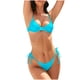 thumbnail image 2 of Traje de baño para mujer, traje de baño de dos piezas con tirantes de cuello y abertura en tres puntos, trajes de baño para mujer, conjuntos de bikini para mujer, trajes de baño de bikini para mujer, 2 of 5