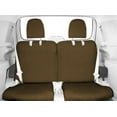 thumbnail image 2 of CalTrend Rear 50/50 Split Bench SportsTex Seat Covers for 2004-2009 Chrysler/Dodge Aspen|Durango - DG230-06GG Beige Insert with Black Trim, 2 of 3
