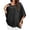 62Black331, variant on WERYOUNG Women's Asymmetrical T Shirt Fashion Solid Color Crew Neck T-Shirts Short Sleeve Casual Tee Outdoor Activities Comfortable Tops L