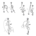 thumbnail image 2 of LOVIVER D-Shape Climbing Carabiner Screw Lock + Self Braking Stop Descender Gray, 2 of 8