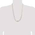 thumbnail image 4 of Finest Gold Sterling Silver 9.75 mm Concave Beveled Curb Chain, 4 of 4