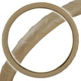 thumbnail image 2 of BDK Motor Trend Ergonomic Leather Grip Steering Wheel Cover for Big Rigs Trucks and Semis 18 inch Large Heavy Duty Non Slip Long Haul/Long Drives Beige, 2 of 6