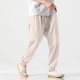 thumbnail image 5 of Ceisia Men's Breathable Loose Tapered Casual Pants with Elastic Drawstring Waist Beige M Gifts, 5 of 8