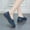 Blue, variant on Patlollav Womens Shoes Women Flat Shoes Hollow Wedge Heel Casual Large Size Single Shoes