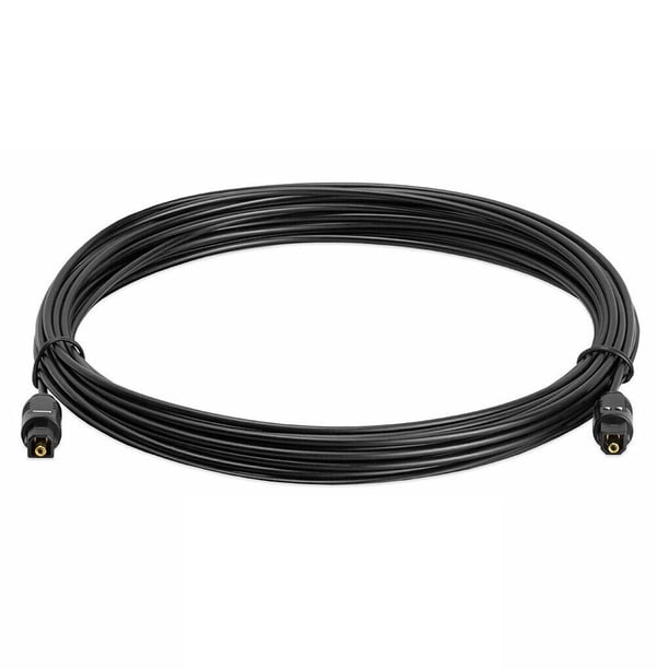 Matsuzay Cable de Audio Digital de fibra óptica, Cable de Audio Digital de absorción de impacto, Cable de barra de sonido para cine y TV, Cable de Audio Sistemas de cine en casa 10m