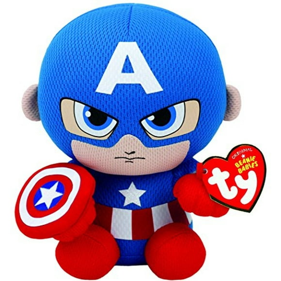 Ty Capitan America Peluche Azul/Rojo/Blanco Regular TY Ty