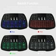 thumbnail image 4 of Clavier Sans Fil Rétroéclairé 2,4 GHz Pavé Tactile Souris Télécommande Portative Rétroéclairage 4 Couleurs pour Android Télé Intelligente PC Portable, 4 of 7